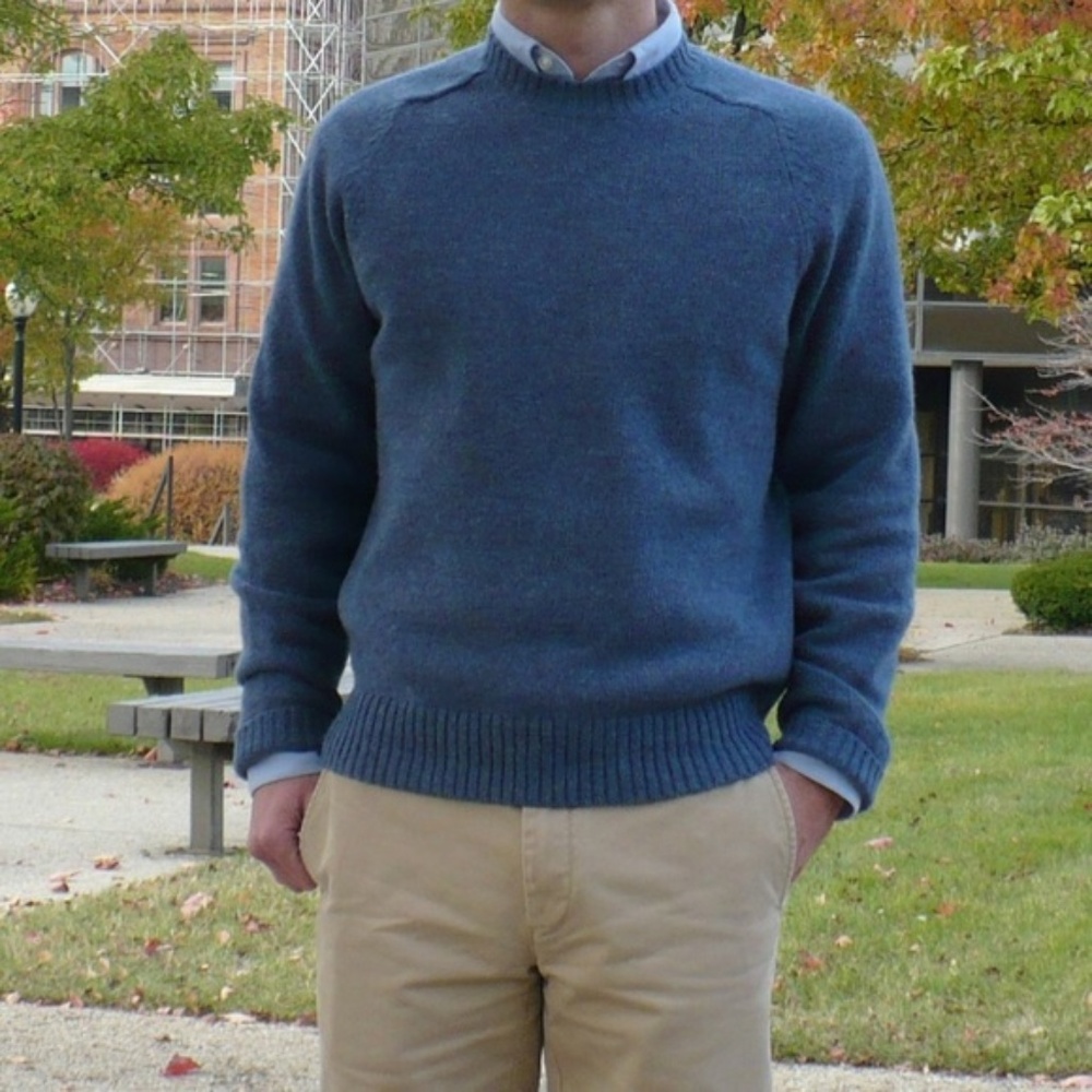 Brooks Brothers Shetland Sweater Saddle Shoulder